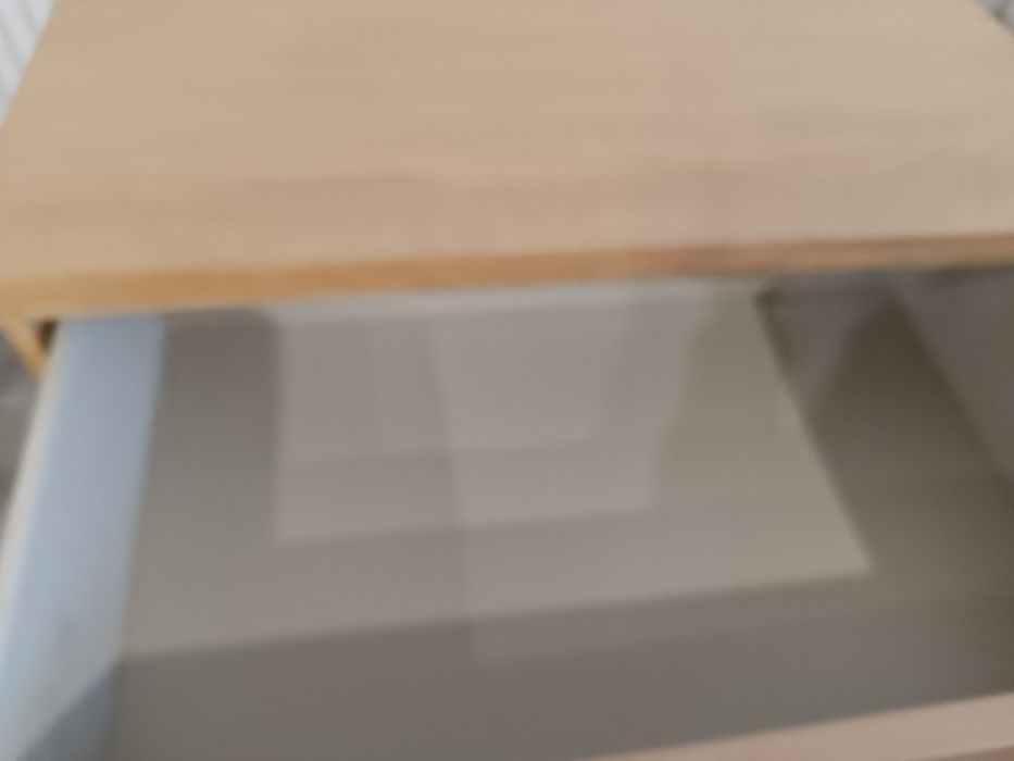 Komoda trzy szuflady szafa malm dębowa pojemna nowa ikea