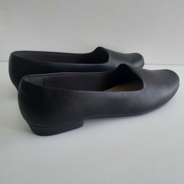 Sapatos Senhora Piccadilly Pretos Lisos 36 Salto 1cm Sola Borracha Como Novos
