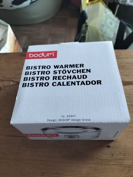 Bodum rechauld de chá em vidro
