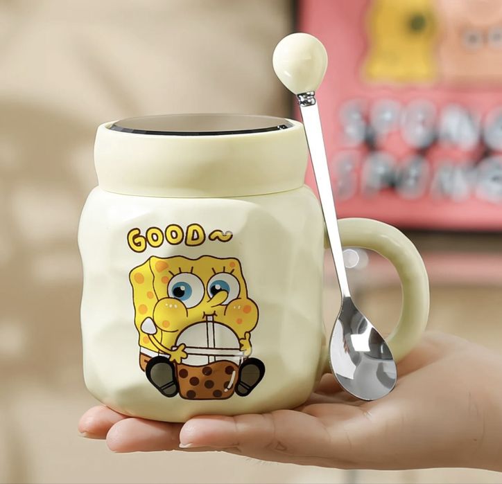 Продам термокружка губка боб SpongeBob ,на подарунок/ патрик/ спанч боб