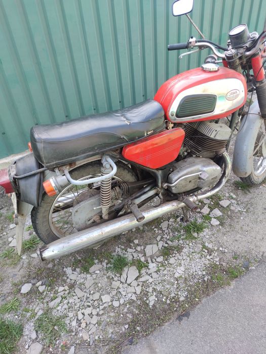 Рама с документами на яву 350 ( мотор облицовка)