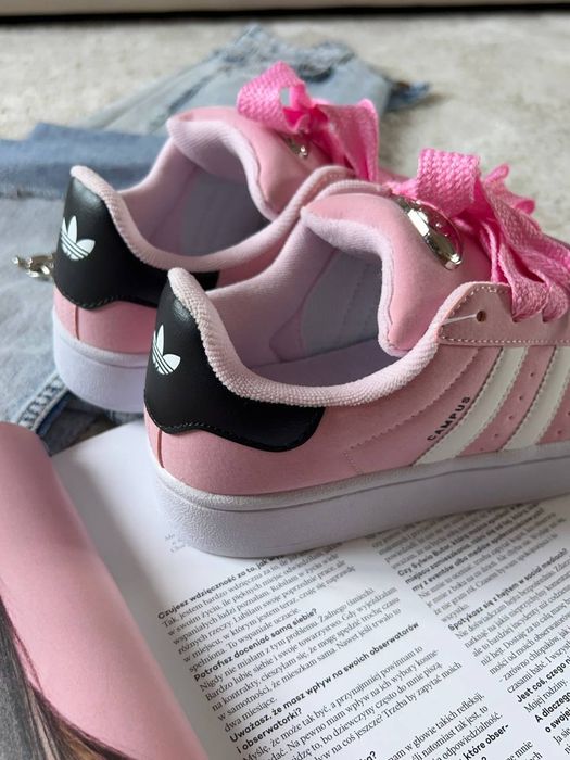 Жіночі Кросівки Adidas Campus Pink Адідас Рожеві Кампус Кроссовки ТОП