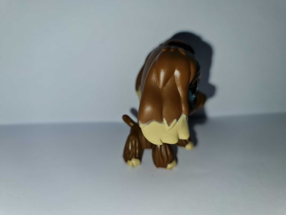 Oryginalny Littlest pet shop brązowy pies piesek spaniel #960 LPS