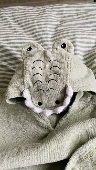 Дитячий  рушник пончо з капюшоном з органічної бавовни H&M 60 х 70 см