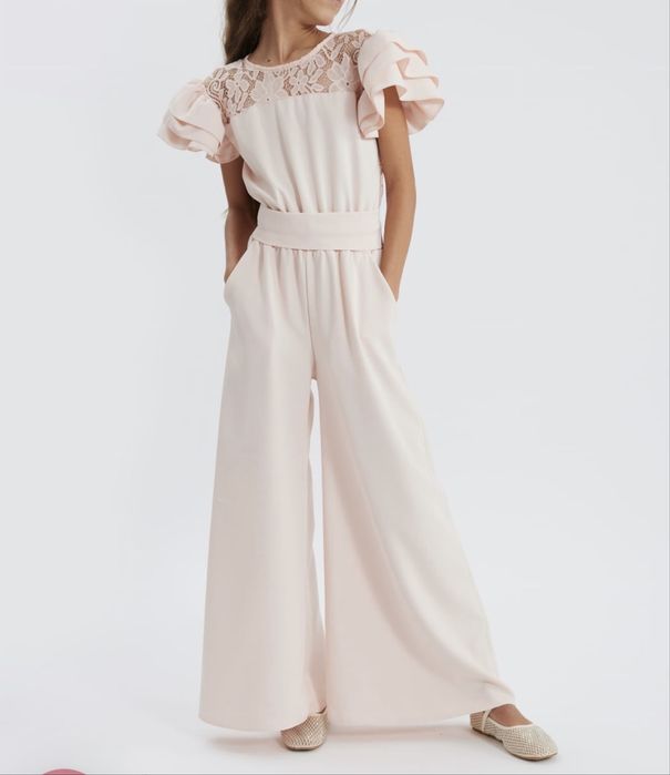 Elegancki dziewczęcy kombinezon 158cm(Komunia, chrzest, inne)