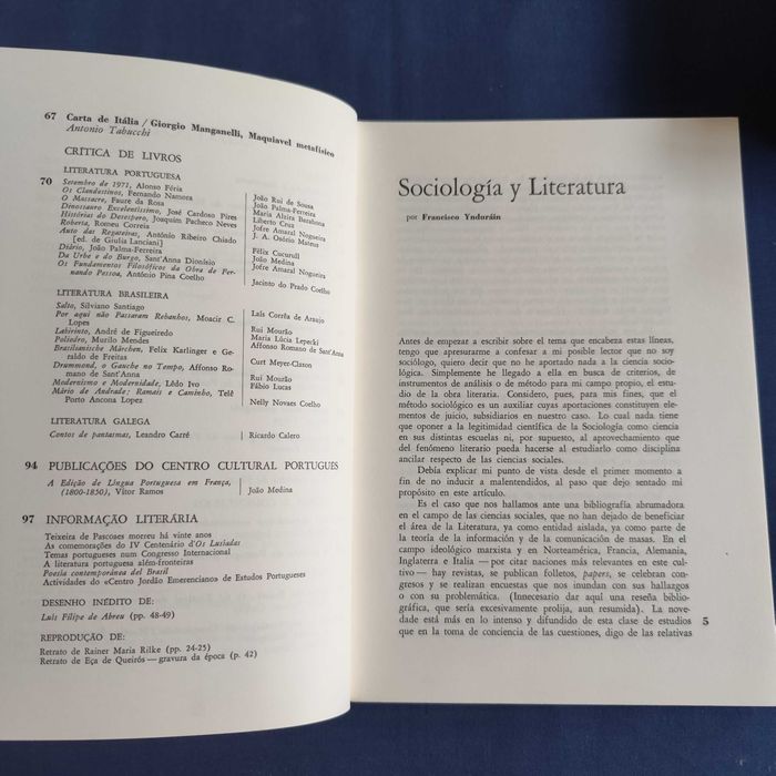 Revista Colóquio Letras 10 - Novembro 1972