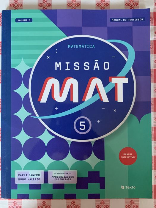 Manual escolar 5.Ano Volume (Missão Mat)