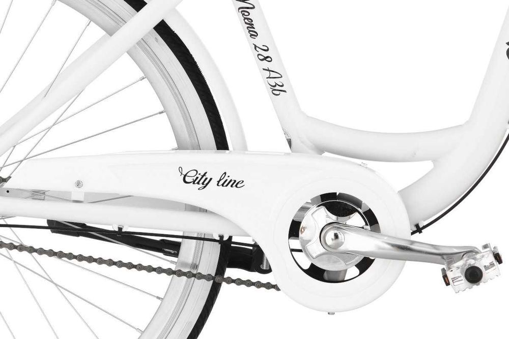 Damski Stylowy Rower miejski Moena 28 cali Biały Koszyk+lampki NOWY!