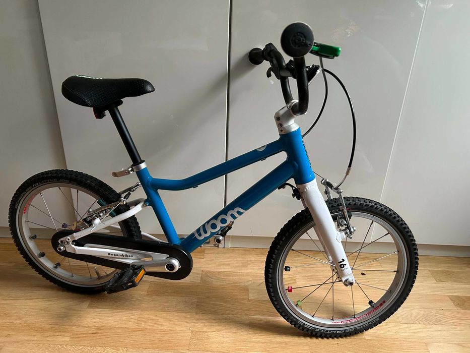 Woom 3 – Ultralekki rower dziecięcy 16 cali – Niebieski (Sky Blue)