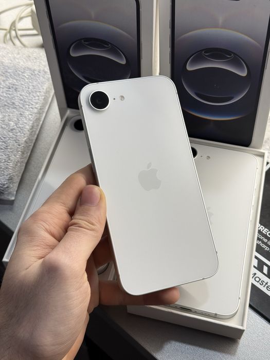 New open/box iphone 16e 128gb white + 1 рік гарантії