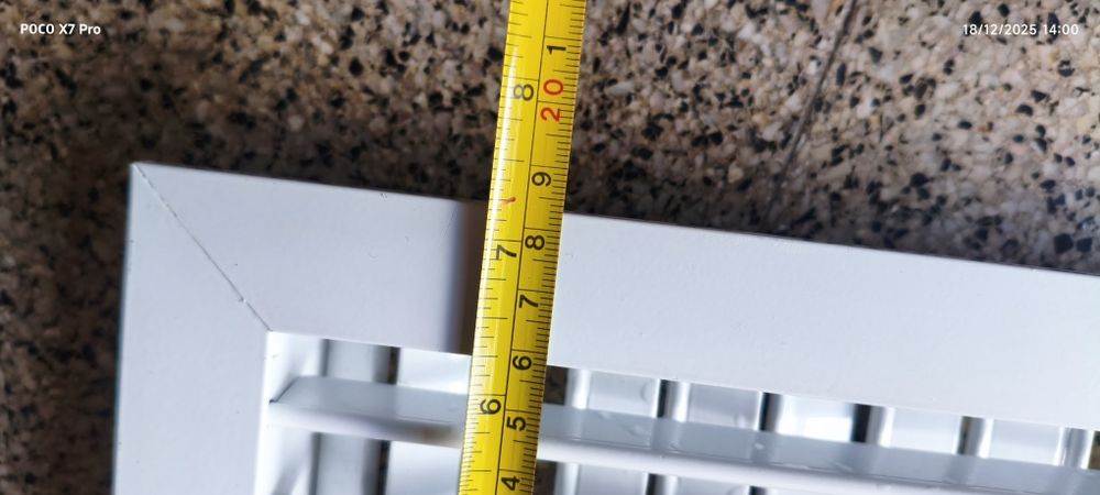 Grelhas de ventilação em alumínio