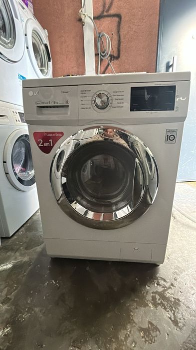 Máquina de lavar roupa e secar LG 8kg semi-nova 250 euros