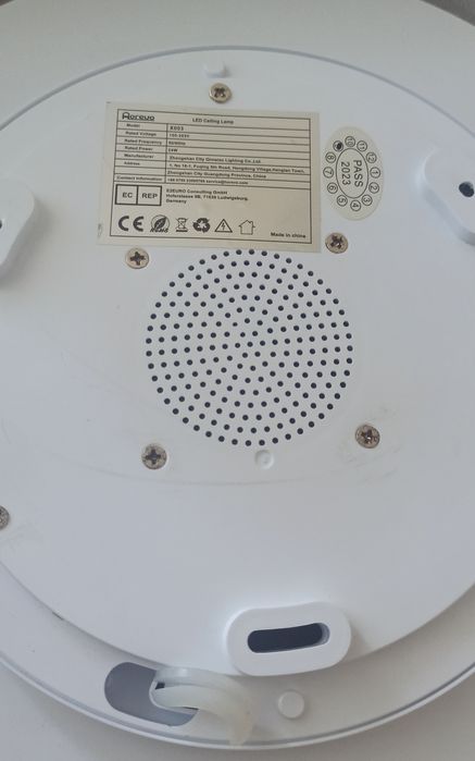 Lampa plafon LED RGB  24W głosnik bluetooth średnica 28cm
