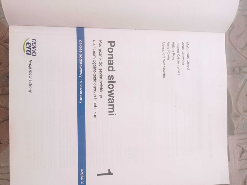 Ponad słowami 1 część 1 i 2 liceum i technikum