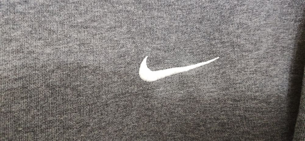 NoBluza Nike crewneck szara z białym logo over size oryginał