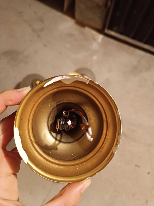 Candeeiro Teto Dourado