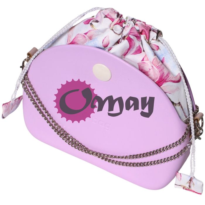 organizer OBAG MOON LIGHT worek kwiaty magnolie 2 kieszenie komin OMAY