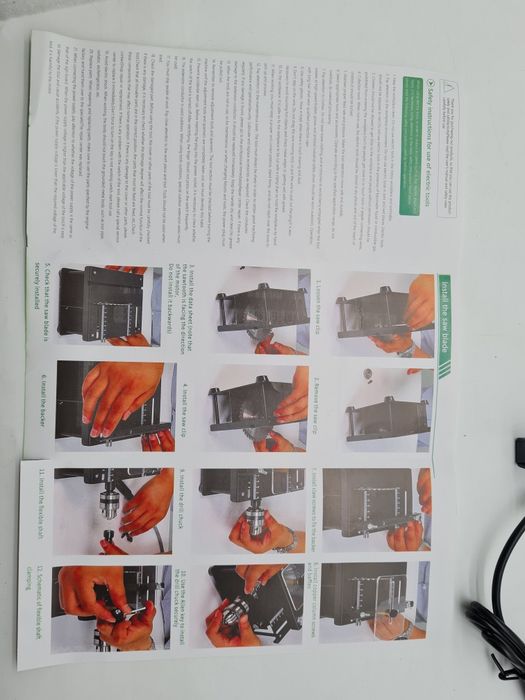 Wielofunkcyjna mini piła stołowa przecinarka elektryczna Akcesoria