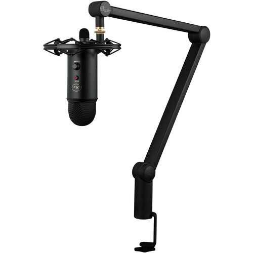 Mikrofon biurkowy Blue Microphones Yeti Czarny Yeticaster Broadcast Bundle/Kompletny Zestaw USB Mikrofonu Kondensatorowego do Gamingu