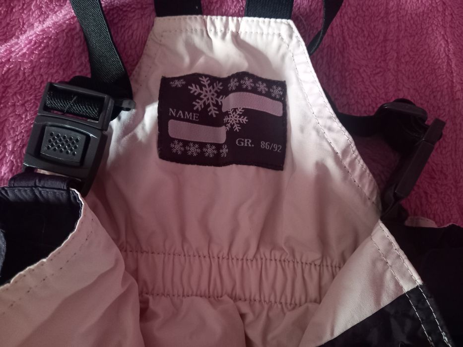 Spodnie narciarskie dla dziewczynki 86/92