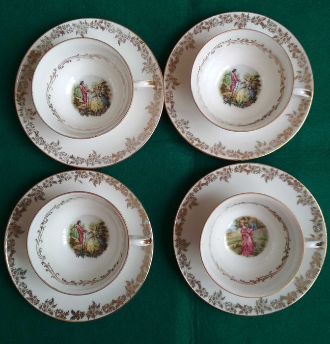 Taças café antigas Porcelana Limoges