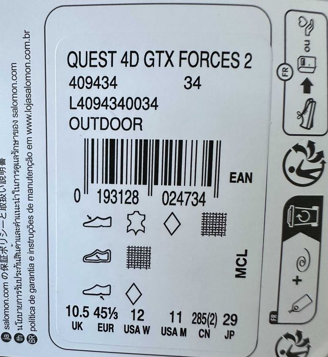 Черевики Salomon QUEST 4D Forces 2