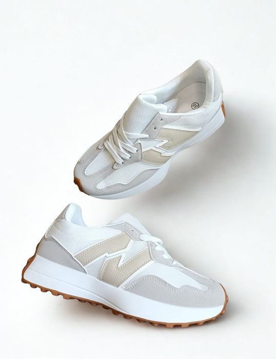 Oddychające damskie Sneakersy białe R 37
