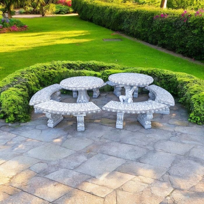 Betonowe meble ogrodowe tarasowe komplet ogrodowy zestaw ogrodowy stół