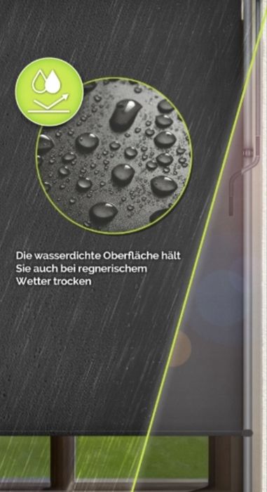 Markiza pionowa 150x300 antracyt bez wiercenia ochrona uv