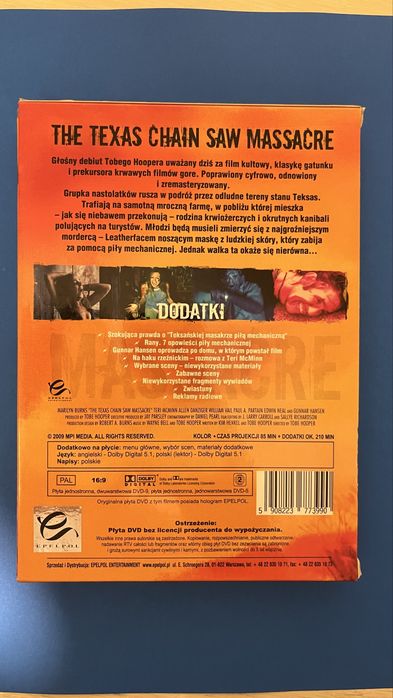 Teksańska masakra piłą mechaniczną Wydanie kolekcjonerskie DVD Unikat