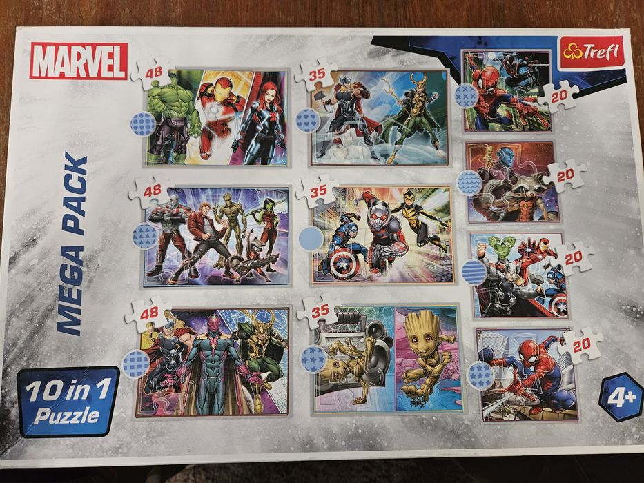 Пазли, є різні, супергерої, мультфільми