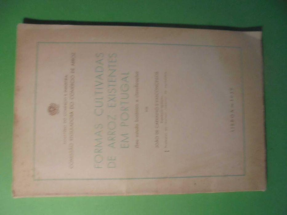 Vasconcellos (João de Carvalho );Formas Cultivadas de Arroz Existentes