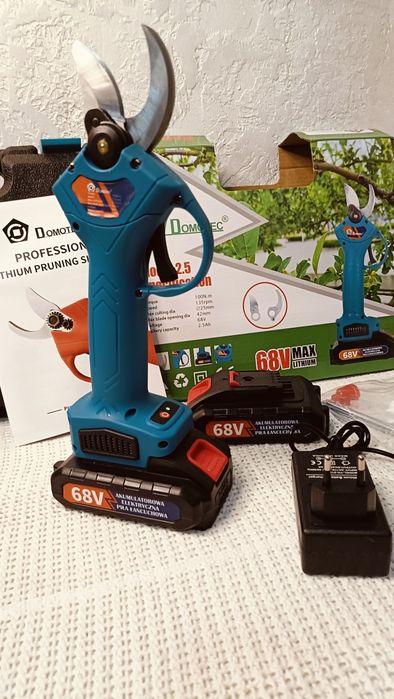 Секатор акумуляторний 2 акб ‼️ Сікатор Сучкоріз Гілкоріз Ножиці АКБ