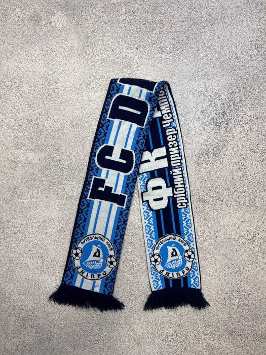 шарф фк Дніпро/ матчевий футбольний шарф дніпро
