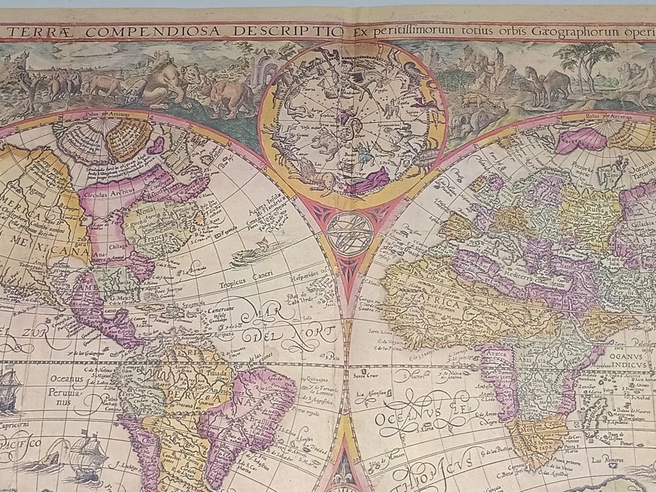 Reprodução do Mapa  Mundo “Orbis Terrae”