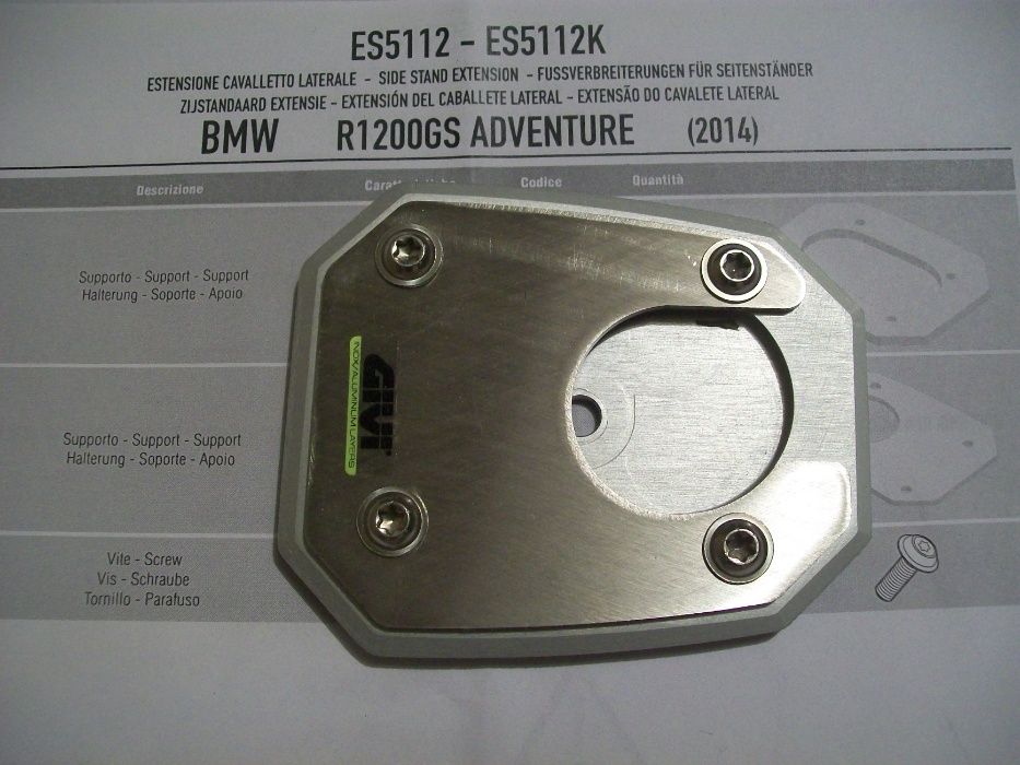 ES5112 R1200GS Adv.(14>18) i R1250 GS Adv. (19>22) BMW poszerzenie