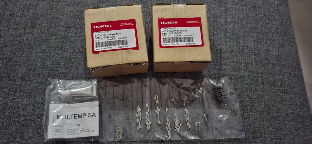 Canhão de chave malas moto Honda