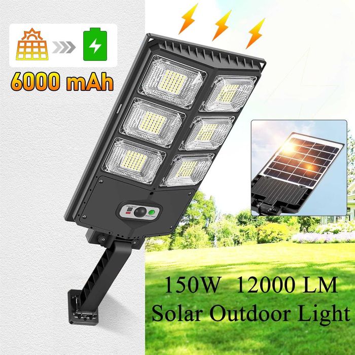 Luz Led a Energia Solar Nova e Profissional com Comando