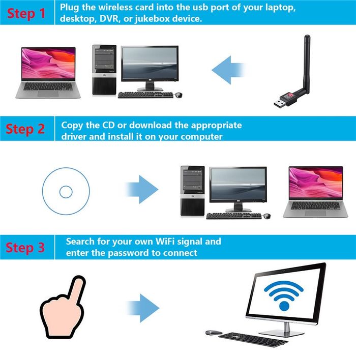 USB WiFi адаптер RTL8188 150Mbps