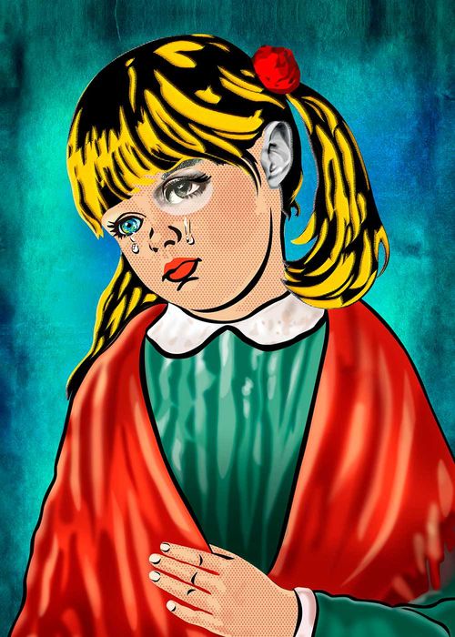 Conjunto de ilustrações "Meninos da Lágrima" - 50x70cm