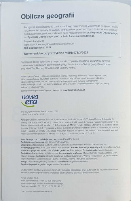 Oblicza geografii 3. Podręcznik dla LO i technikum. Zakres rozszerzony