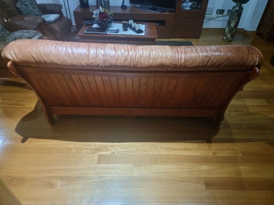 Conjunto de sofás - madeira de cerejeira