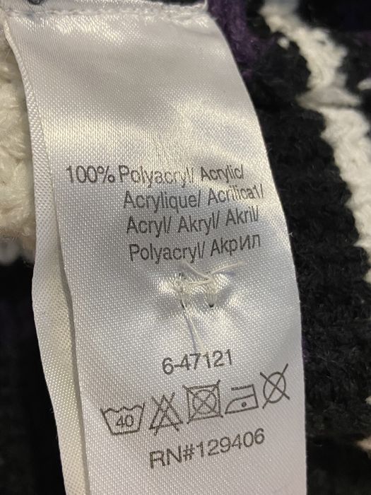 Bpc rozm 44/46 damski długi kardigan w paski na guziki gruby ciepły cz