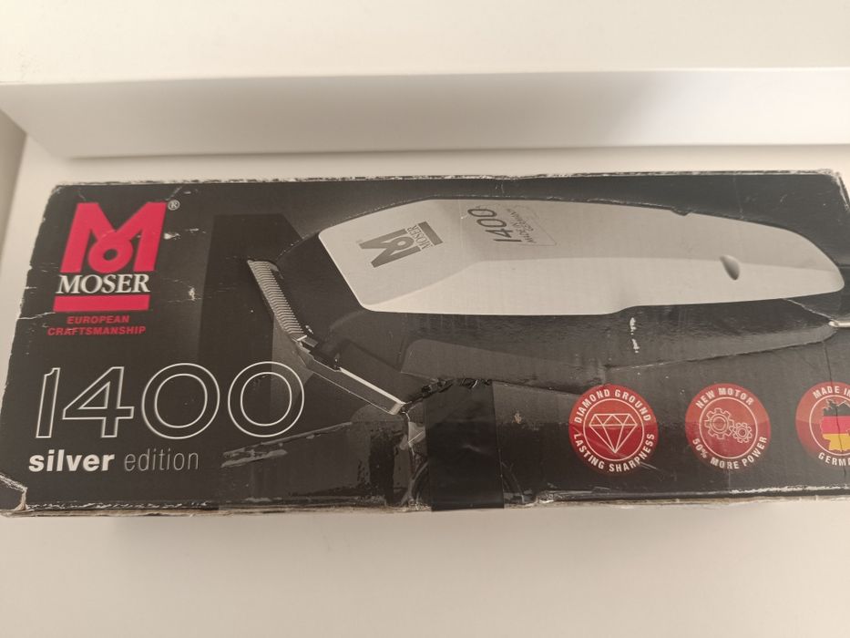 Maquina de cortar cabelo Moser 1400 silver edition