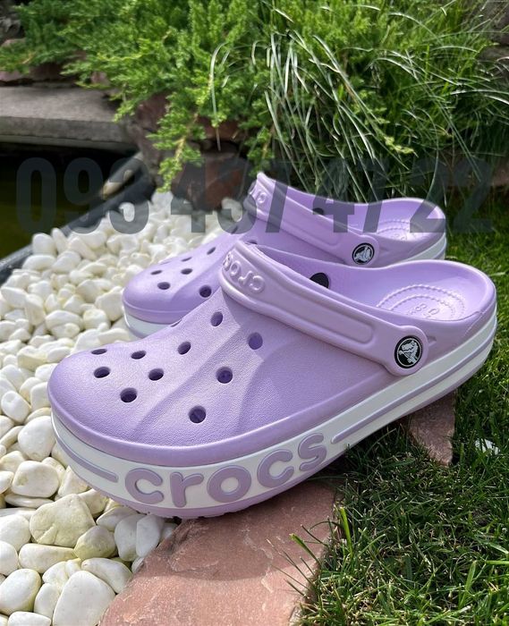 Жіночі Крокси Сабо Bayaband лаванда рожеві блакитні біліCrocs Bayaband