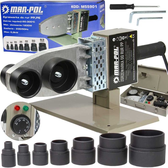 Zgrzewarka do zgrzewania  rur PP PCV Matryce Zestaw