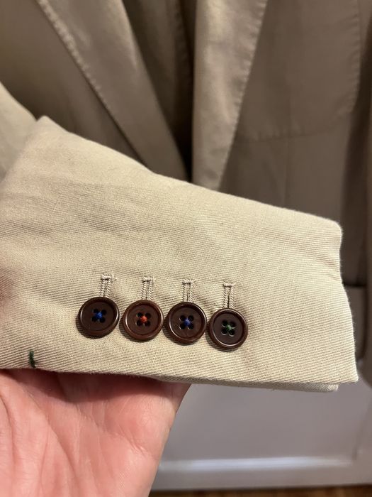 Blazer de linho bege - 48 (parece M) Purificacion Garcia