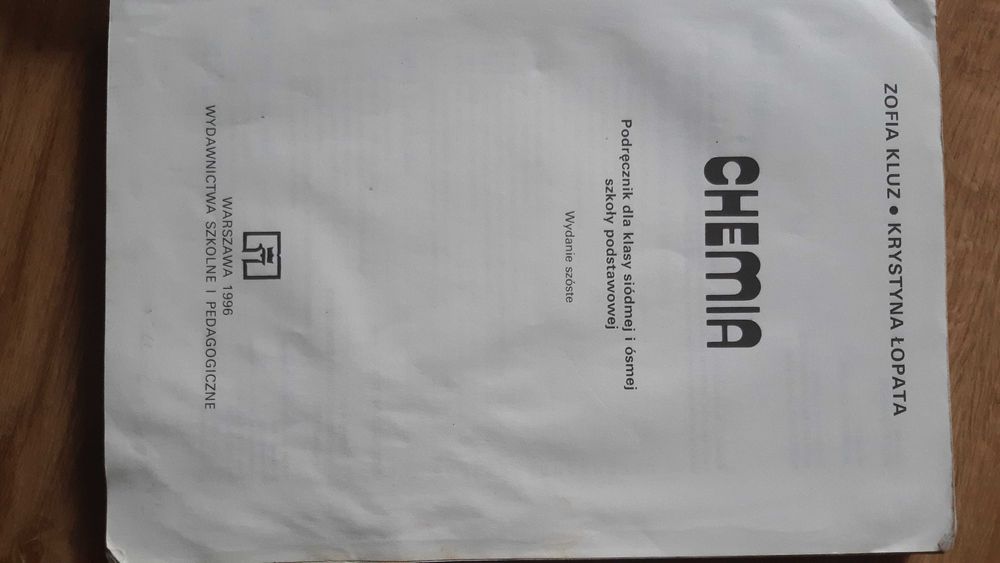 Chemia - klasa 7-8 różne wydania