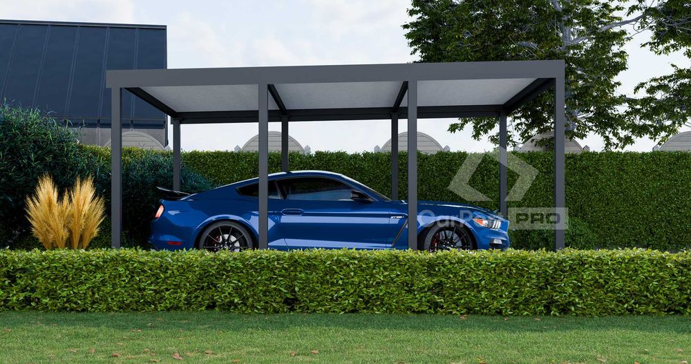 CarPort PREMIUM - Wiata samochodowa 5x5 Antracyt - CP103