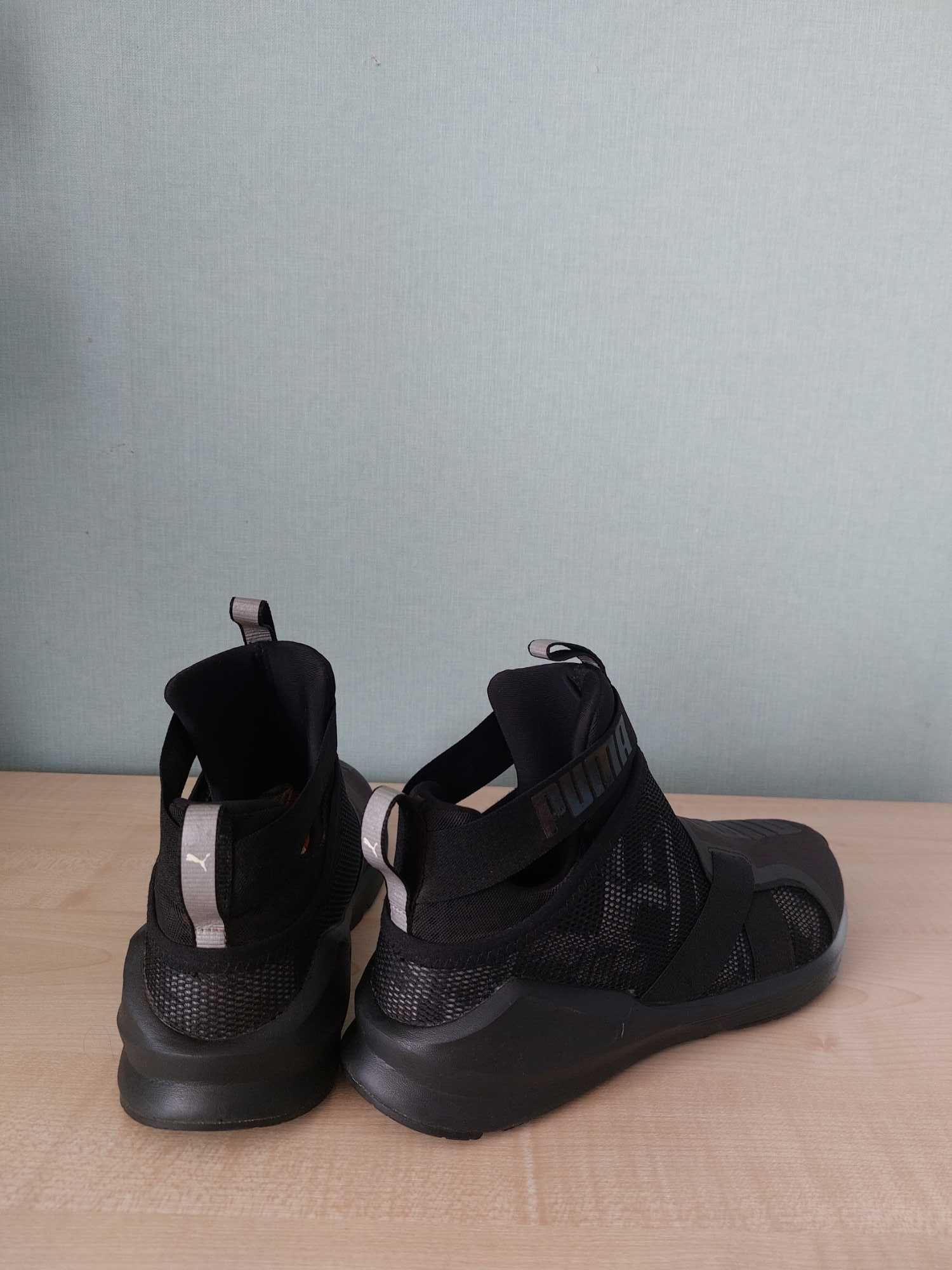 Puma Fierce Strap Swan Black Textile Womens 950